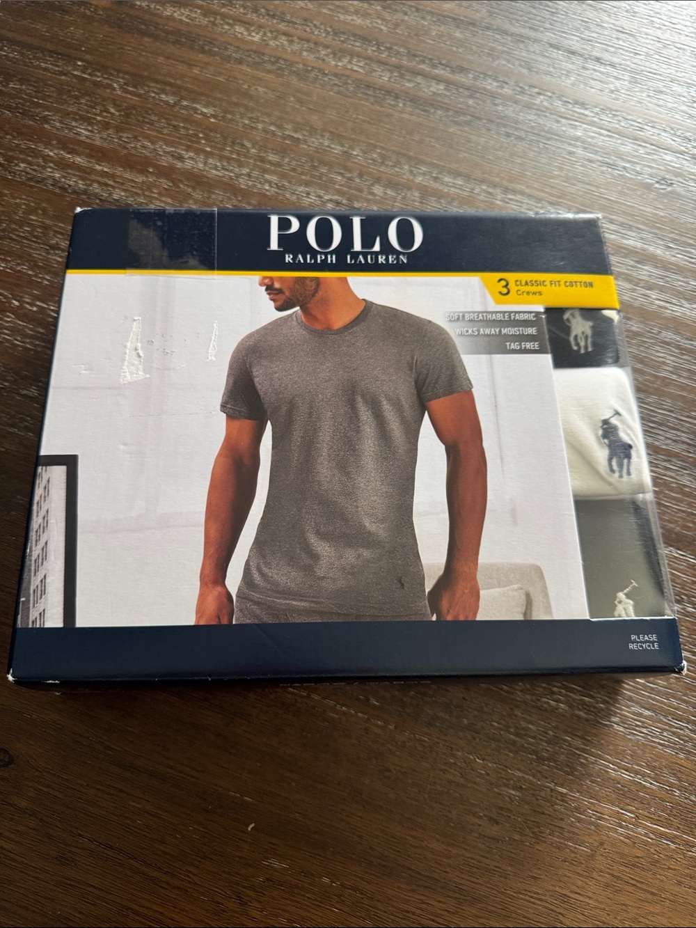 Polo Ralph Lauren Classic Fit Cotton Crew Neck 3-Pack T-Shirt